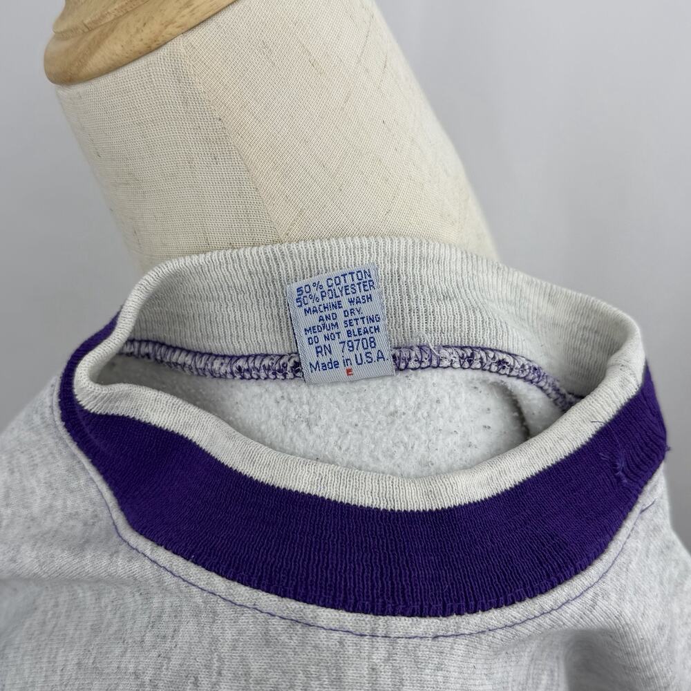 Vintage 90s The Game Minnesota Vikings Crewneck Sweatshirt Logo Athletic USA M - Picture 7 of 7